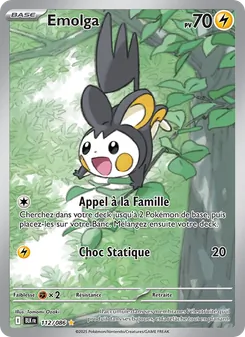 Carte Emolga 112/086 – Foudre Noire