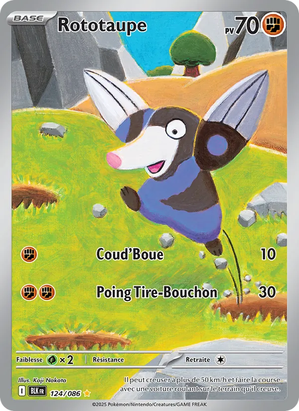 Carte Rototaupe 124/086 – Foudre Noire