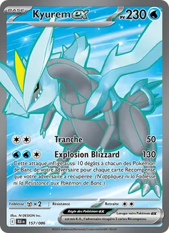 Carte Kyurem-ex 157/086 – Foudre Noire