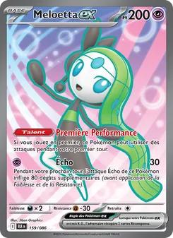 Carte Meloetta-ex 159/086 – Foudre Noire