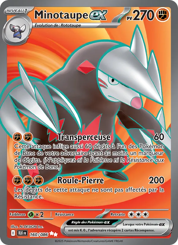 Carte Minotaupe-ex 160/086 – Foudre Noire