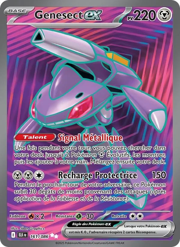 Carte Genesect-ex 161/086 – Foudre Noire