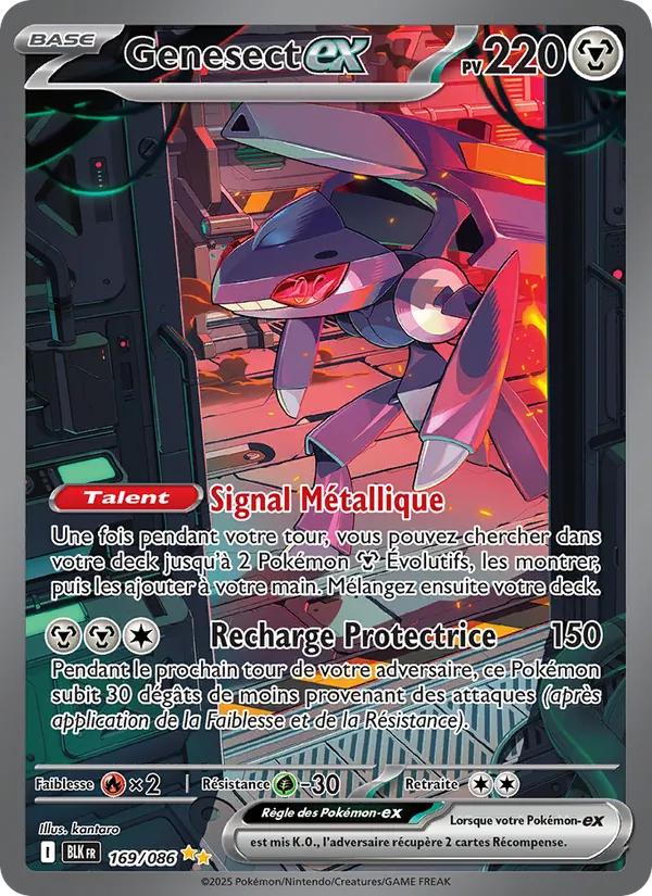 Carte Genesect-ex 169/086 – Foudre Noire