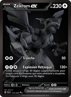 Carte Zekrom-ex 172/086 – Foudre Noire