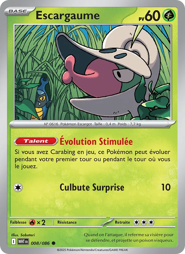 Carte Escargaume 008/086 – Flamme Blanche