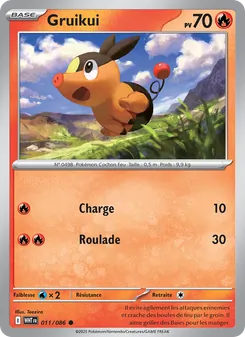 Carte Gruikui 011/086 – Flamme Blanche