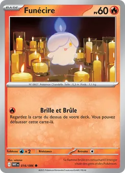 Carte Funécire 016/086 – Flamme Blanche