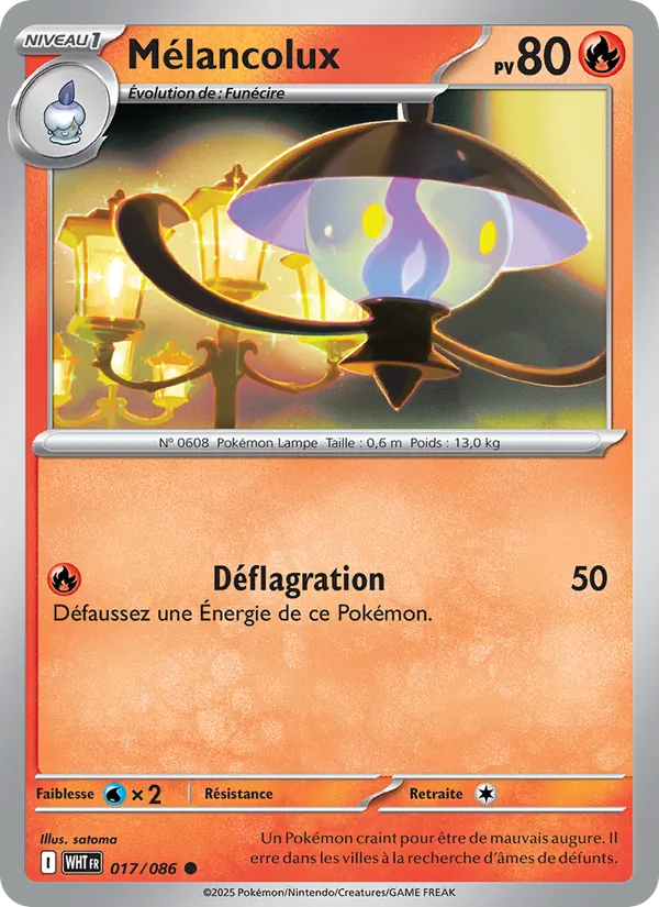 Carte Mélancolux 017/086 – Flamme Blanche