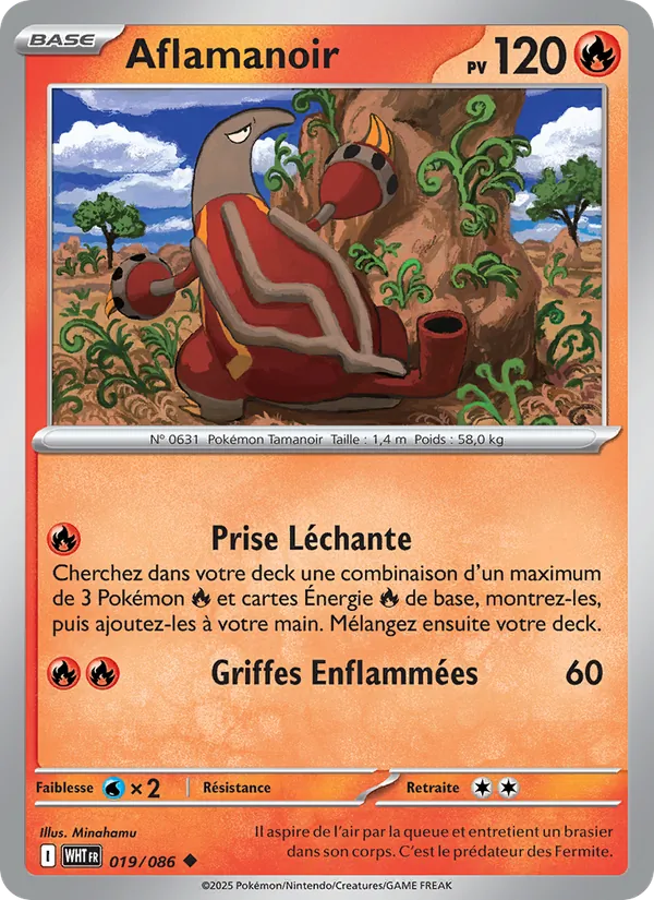 Carte Aflamanoir 019/086 – Flamme Blanche
