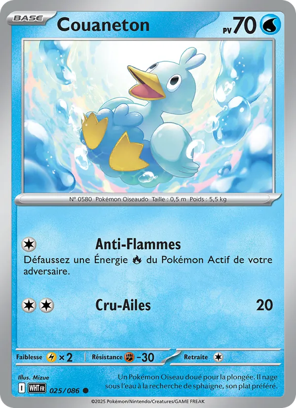 Carte Couaneton 025/086 – Flamme Blanche