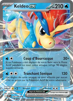 Carte Keldeo-ex 030/086 – Flamme Blanche