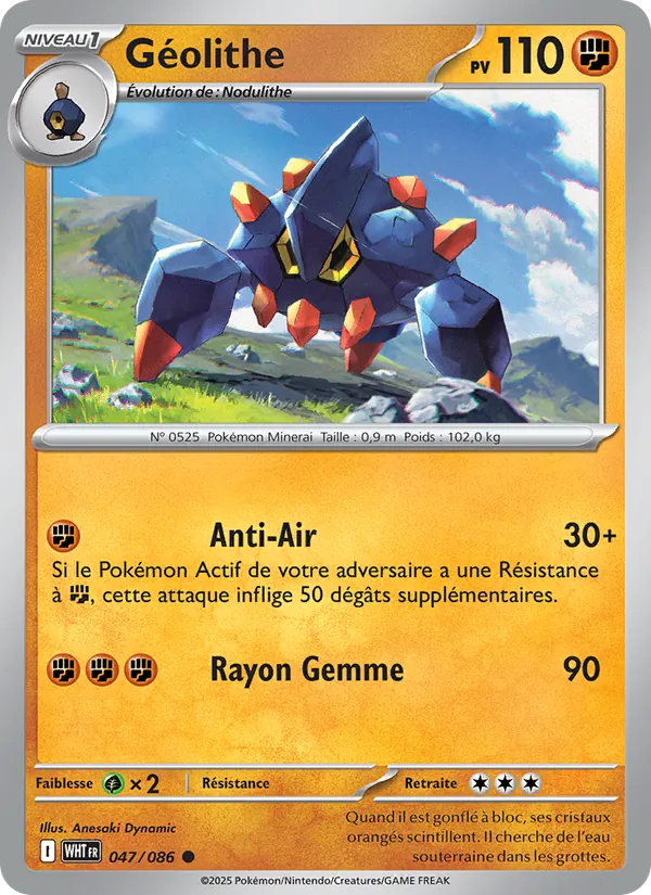Carte Géolithe 047/086 – Flamme Blanche