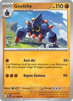 Carte Géolithe 047/086 – Flamme Blanche