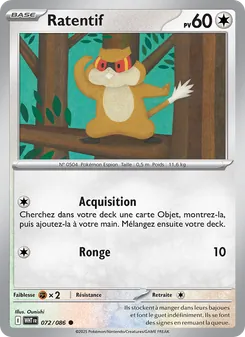 Carte Ratentif 072/086 – Flamme Blanche