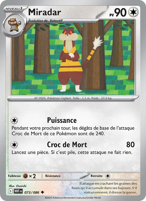 Carte Miradar 073/086 – Flamme Blanche