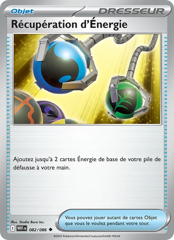 Carte Récupération d'Énergie 082/086 – Flamme Blanche