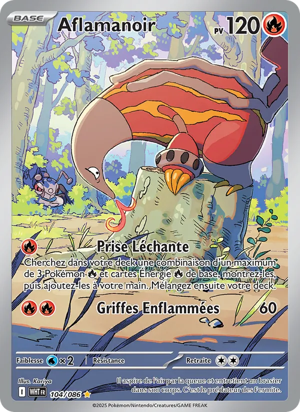 Carte Aflamanoir 104/086 – Flamme Blanche