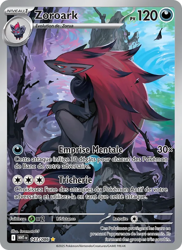 Carte Zoroark 143/086 – Flamme Blanche