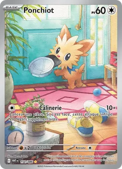 Carte Ponchiot 154/086 – Flamme Blanche