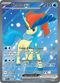 Carte Keldeo-ex 159/086 – Flamme Blanche