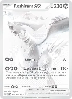 Carte Reshiram-ex 173/086 – Flamme Blanche