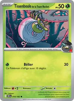 Carte Tissenboule de la Team Rocket 019/182 – Rivalités Destinées