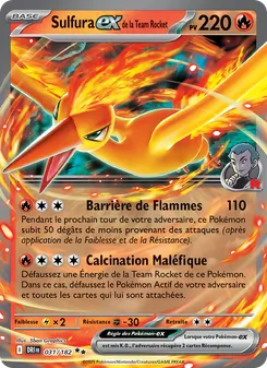 Carte Sulfura-ex de la Team Rocket 031/182 – Rivalités Destinées