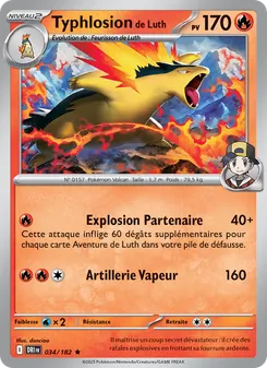 Carte Typhlosion de Luth 034/182 – Rivalités Destinées
