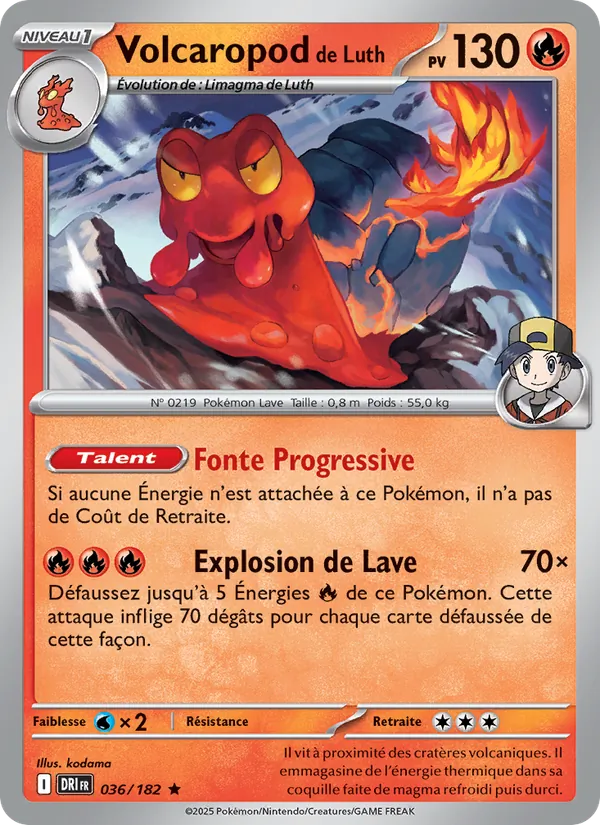 Carte Volcaropod de Luth 036/182 – Rivalités Destinées