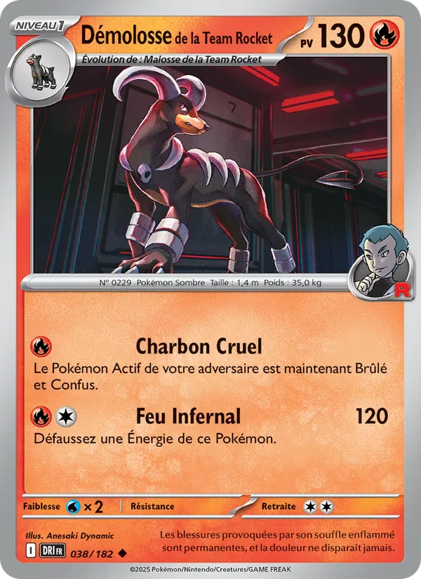 Carte Démolosse de la Team Rocket 038/182 – Rivalités Destinées