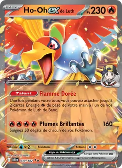 Carte Ho-Oh-ex de Luth 039/182 – Rivalités Destinées