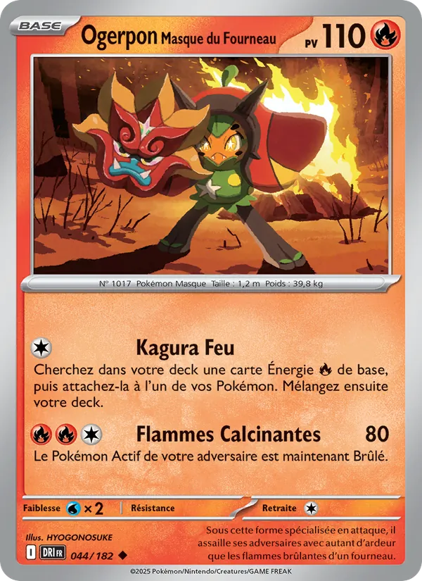 Carte Ogerpon Masque du Fourneau 044/182 – Rivalités Destinées