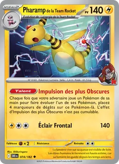Carte Pharamp de la Team Rocket 074/182 – Rivalités Destinées