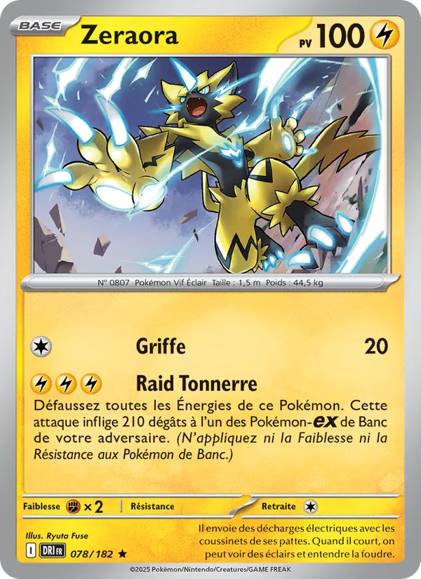 Carte Zeraora 078/182 – Rivalités Destinées