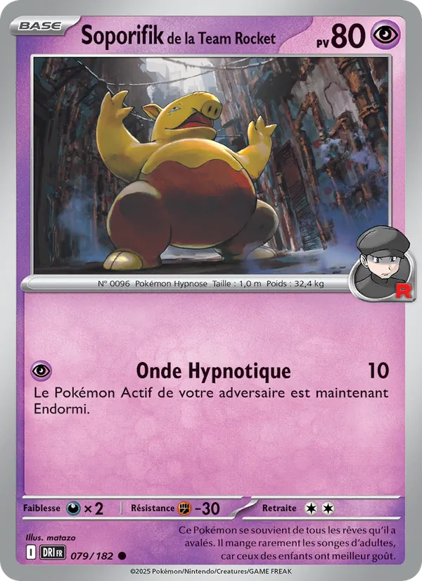 Carte Soporifik de la Team Rocket 079/182 – Rivalités Destinées