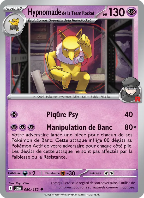 Carte Hypnomade de la Team Rocket 080/182 – Rivalités Destinées