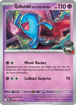 Carte Qulbutoké de la Team Rocket 082/182 – Rivalités Destinées