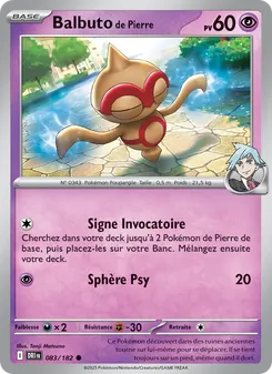 Carte Balbuto de Pierre 083/182 – Rivalités Destinées
