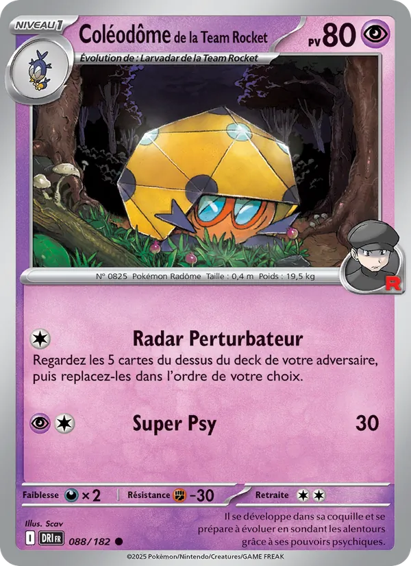 Carte Coléodôme de la Team Rocket 088/182 – Rivalités Destinées