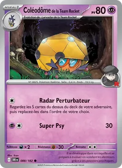 Carte Coléodôme de la Team Rocket 088/182 – Rivalités Destinées