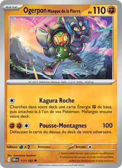 Carte Ogerpon Masque de la Pierre 111/182 – Rivalités Destinées