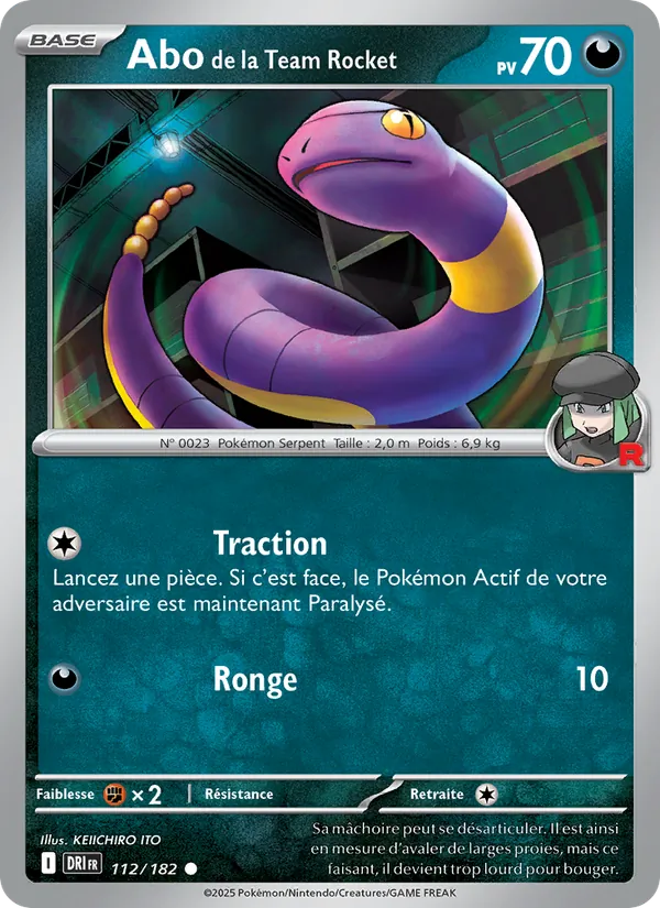 Carte Abo de la Team Rocket 112/182 – Rivalités Destinées