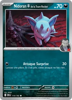 Carte Nidoran♀ de la Team Rocket 114/182 – Rivalités Destinées
