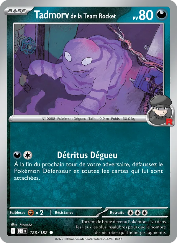 Carte Tadmorv de la Team Rocket 123/182 – Rivalités Destinées
