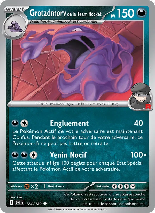 Carte Grotadmorv de la Team Rocket 124/182 – Rivalités Destinées