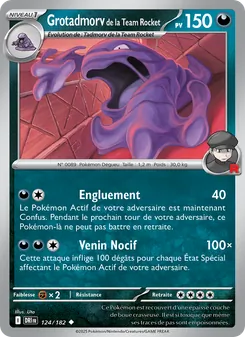 Carte Grotadmorv de la Team Rocket 124/182 – Rivalités Destinées