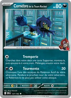 Carte Cornèbre de la Team Rocket 127/182 – Rivalités Destinées