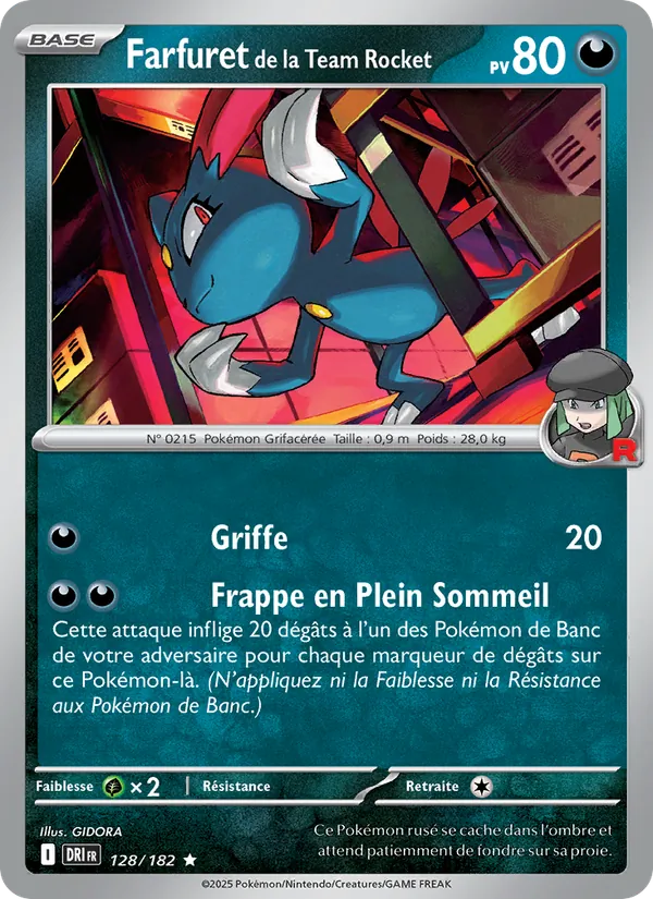 Carte Farfuret de la Team Rocket 128/182 – Rivalités Destinées