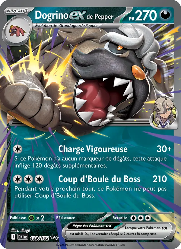 Carte Dogrino-ex de Pepper 139/182 – Rivalités Destinées