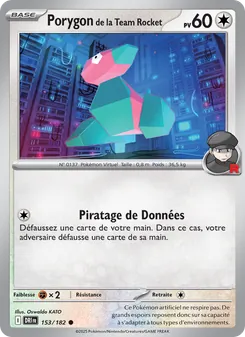 Carte Porygon de la Team Rocket 153/182 – Rivalités Destinées